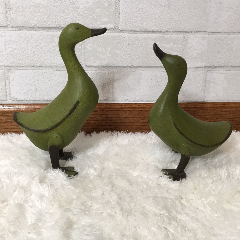 Beautiful pair of Green ducks!